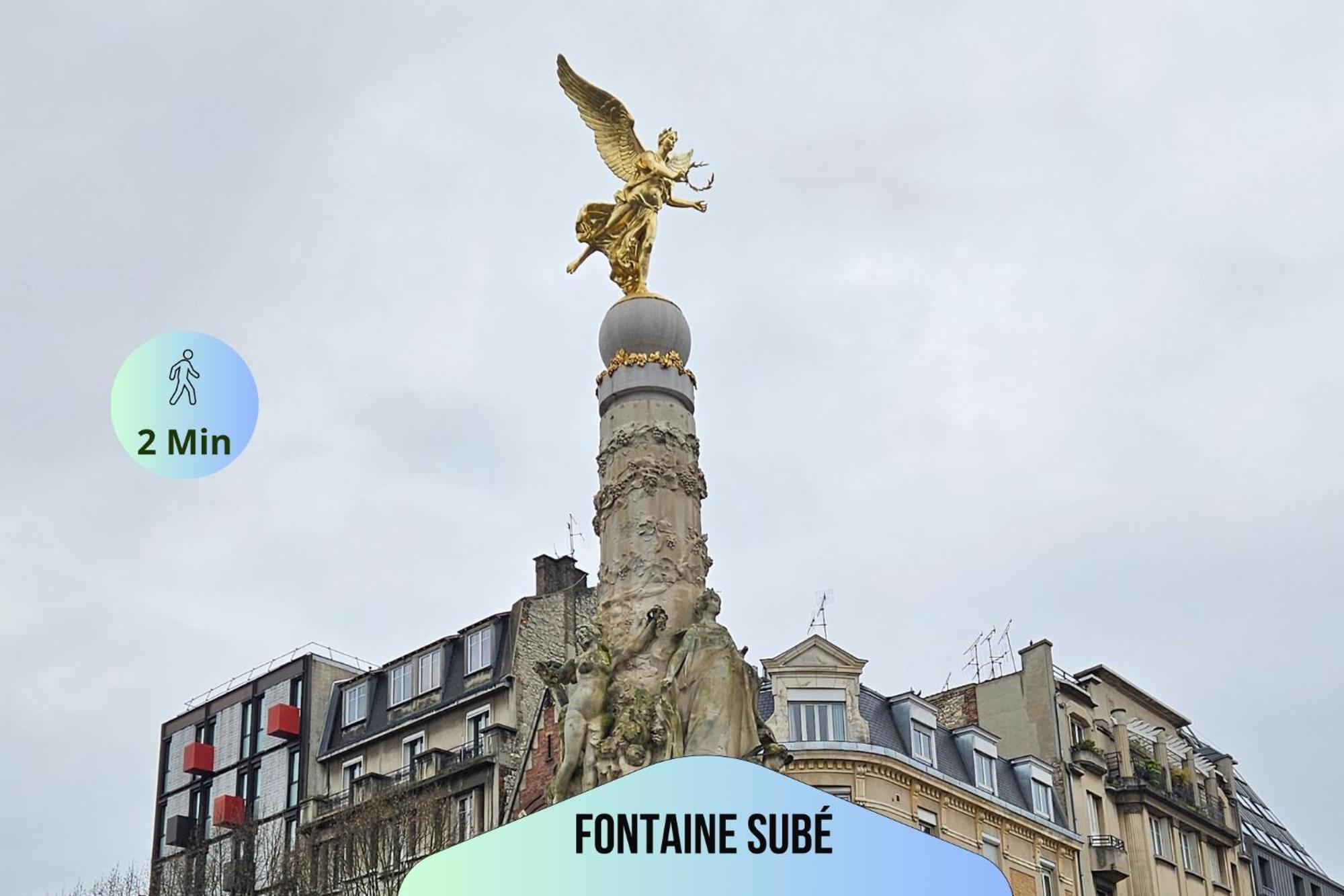 Passage Secret - Ideal Pro, Couples, Familles & Amis - Le Calme En Hypercentre - Wifi Haut Debit - Netflix - Machine A Laver - Gare, Cathedrale, Commerces, Restaurants & Transports En Commun A Moins De 10 Minutes A Pied Reims Buitenkant foto