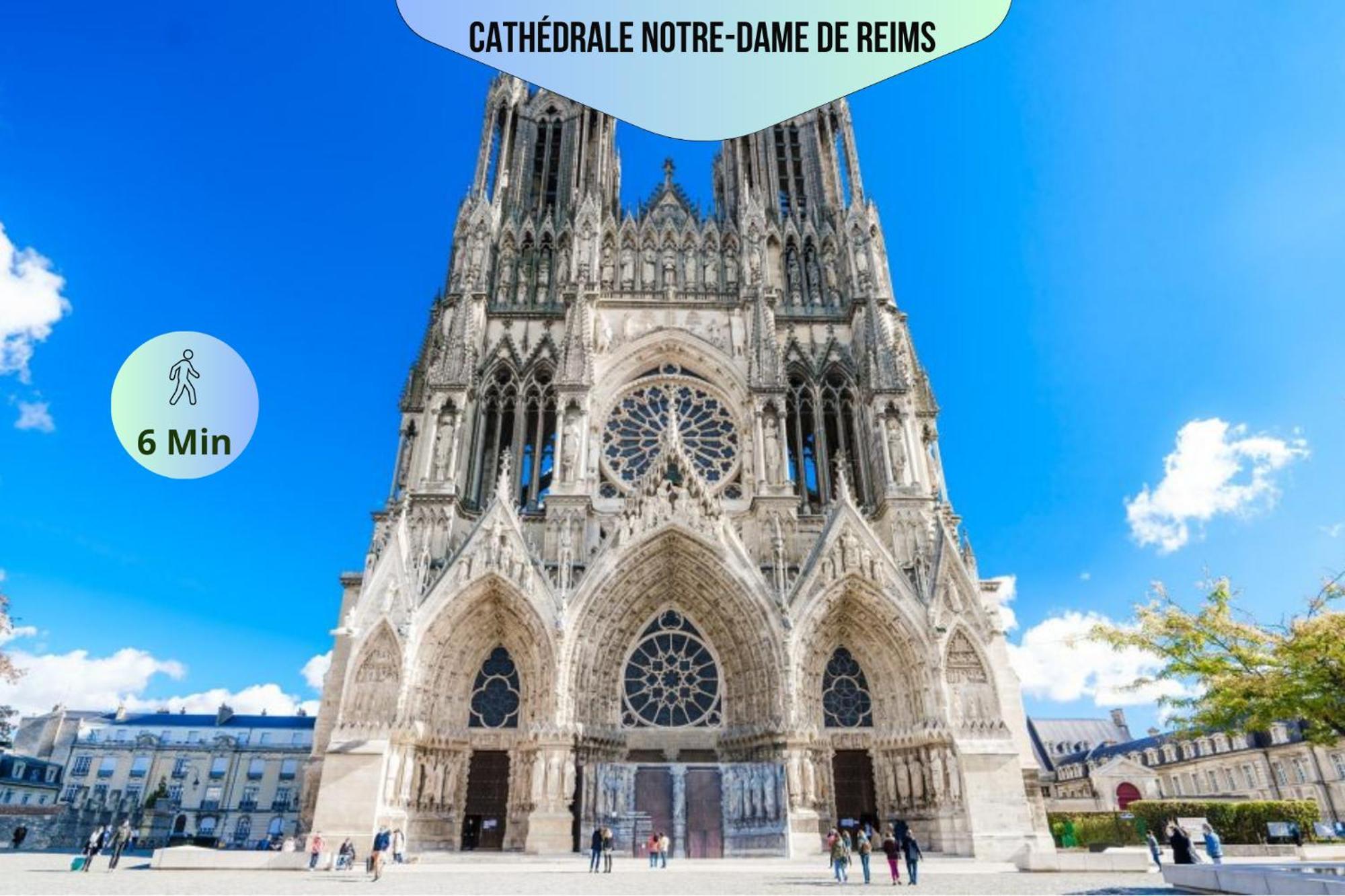 Passage Secret - Ideal Pro, Couples, Familles & Amis - Le Calme En Hypercentre - Wifi Haut Debit - Netflix - Machine A Laver - Gare, Cathedrale, Commerces, Restaurants & Transports En Commun A Moins De 10 Minutes A Pied Reims Buitenkant foto