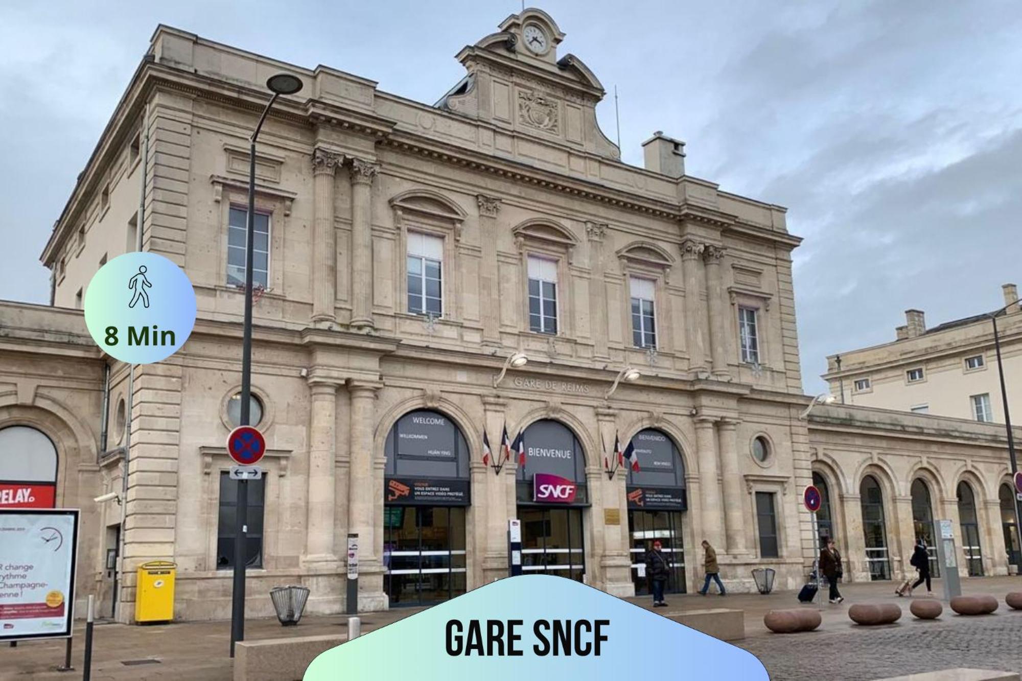 Passage Secret - Ideal Pro, Couples, Familles & Amis - Le Calme En Hypercentre - Wifi Haut Debit - Netflix - Machine A Laver - Gare, Cathedrale, Commerces, Restaurants & Transports En Commun A Moins De 10 Minutes A Pied Reims Buitenkant foto