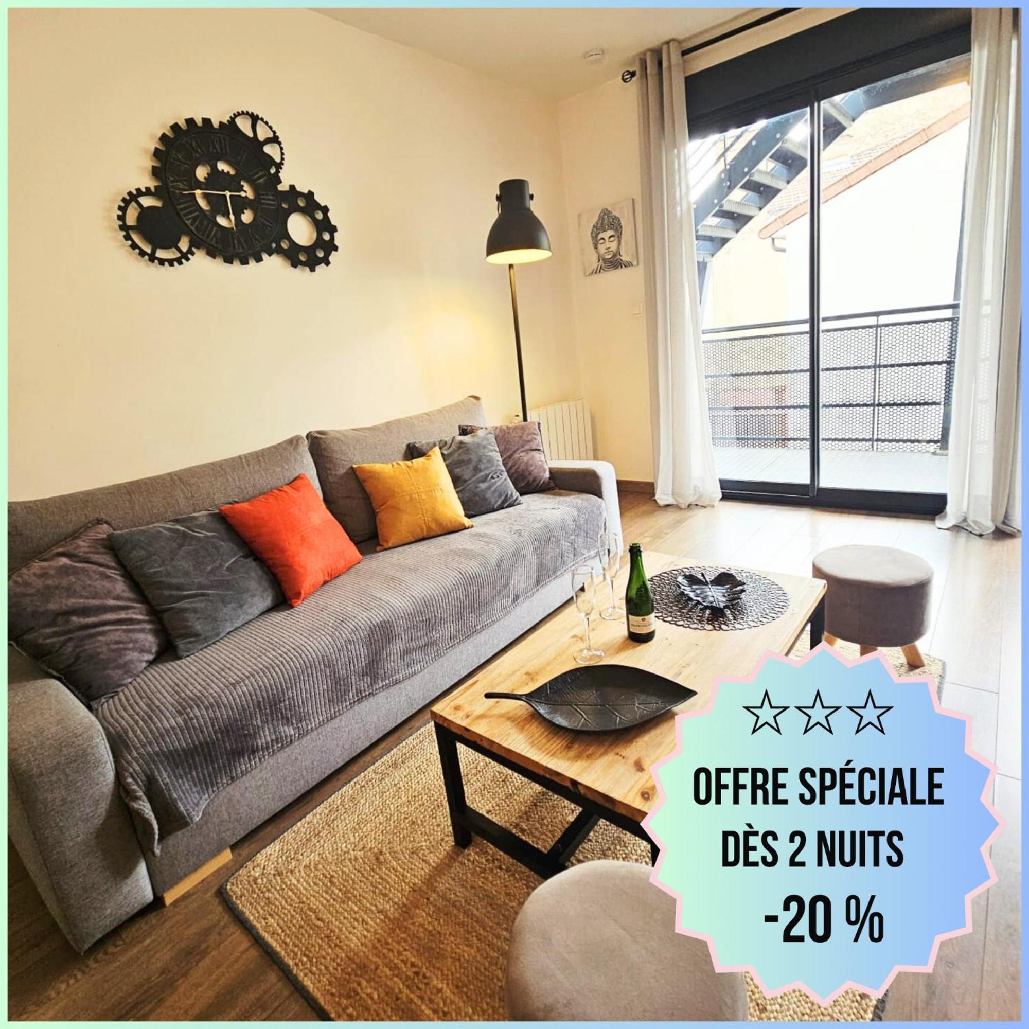Passage Secret - Ideal Pro, Couples, Familles & Amis - Le Calme En Hypercentre - Wifi Haut Debit - Netflix - Machine A Laver - Gare, Cathedrale, Commerces, Restaurants & Transports En Commun A Moins De 10 Minutes A Pied Reims Buitenkant foto